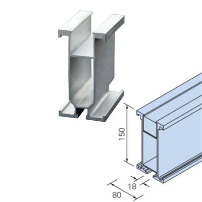 lansi aluminum H beam Lansi алюминиевая двутавровая балка